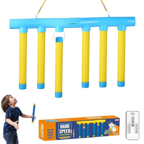 Homgo Catching Sticks Game | Ferngesteuertes Fallenden Game Stick Reaktionsspiele | Einstellbare Geschwindigkeit Fangstöcke Spiel | Reflexe Training zum Trainieren Hand-Auge-Koordination von Homgo