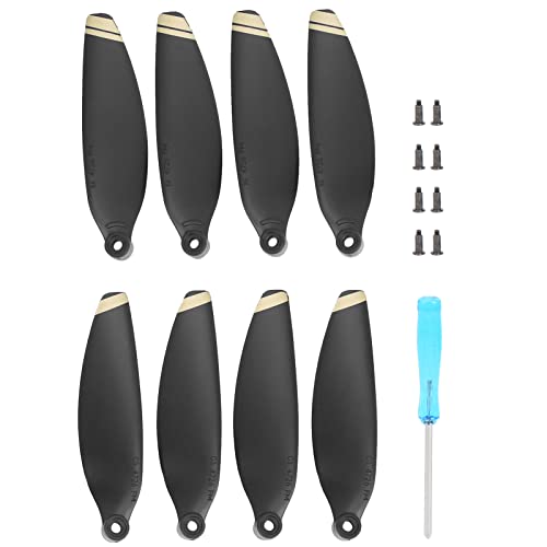 Hominas 2 Paar Propeller Ersatz Ersatzteil PC Mini Propeller Drohnenzubehör Passend für Mini 2 (Goldrand) von Hominas