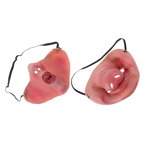 Homoyoyo 1 Satz Lustige Maske Gruselige Schweinemaske Halbmaske Halloween Kostümnase Halloween-halbmaske Halloween- -maske Halloween Halbgesichtsmaske Tierkostüm Emulsion von Homoyoyo