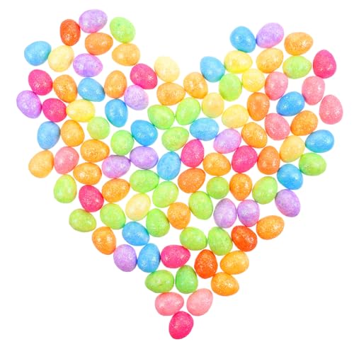 Homoyoyo 100 Stück Bunte Schaumstoffeier Glitzernde Ostereier für DIY Osterdekoration Korbfüllung Partydeko und Fotorequisiten Vielseitige Festival und Heimdekoration Homoyoyo 100 Stück Bunte Schaumstoffeier Glitzernde Ostereier für DIY Osterdekoration Korbfüllung Partydeko und Fotorequisiten Vielseitige Festival und Heimdekoration von Homoyoyo