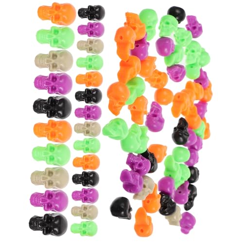 Homoyoyo 100 Stück Teiliges Mini Plastik Schädel Halloween Deko mit Hohlen Augen Realistische Kleine Skelettköpfe Leichtes Material für Party Foto Requisiten und Gruselige Wohnraumdeko Homoyoyo 100 Stück Teiliges Mini Plastik Schädel Halloween Deko mit Hohlen Augen Realistische Kleine Skelettköpfe Leichtes Material für Party Foto Requisiten und Gruselige Wohnraumdeko von Homoyoyo