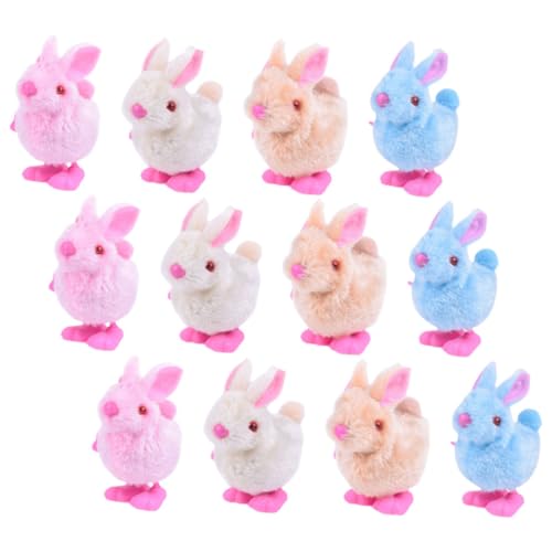 Homoyoyo 12 Stück Teiliges Aufziehhasen Plüschspielzeug Manuell Wind Up Kaninchen für Kleinkinder Lustiges Hüpfendes zu Ostern und Weihnachten Handliches Kinderwindspielzeug Homoyoyo 12 Stück Teiliges Aufziehhasen Plüschspielzeug Manuell Wind Up Kaninchen für Kleinkinder Lustiges Hüpfendes zu Ostern und Weihnachten Handliches Kinderwindspielzeug von Homoyoyo