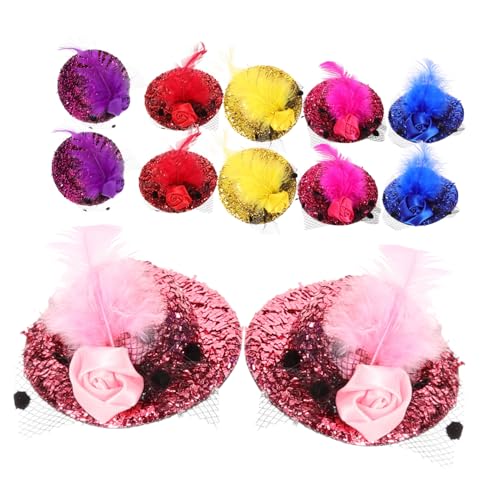 Homoyoyo 12 Stück Teiliges Mini Hut Haarclip aus Material Federleichte Fascinator Haarschmuck für Frauen und Mädchen Dekorative Haarspangen für Tee Partys Hochzeiten und Kostüm Accessoires Homoyoyo 12 Stück Teiliges Mini Hut Haarclip aus Material Federleichte Fascinator Haarschmuck für Frauen und Mädchen Dekorative Haarspangen für Tee Partys Hochzeiten und Kostüm Accessoires von Homoyoyo