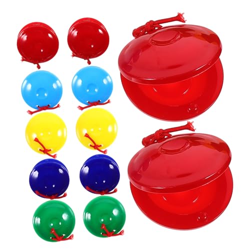 Homoyoyo 12 Stück Teiliges Orff Percussion Bunte Castanets Musikinstrumente Fördert und Kognitionsfähigkeit Sicher ohne Grate für Musikalische Früherziehung Homoyoyo 12 Stück Teiliges Orff Percussion Bunte Castanets Musikinstrumente Fördert und Kognitionsfähigkeit Sicher ohne Grate für Musikalische Früherziehung von Homoyoyo