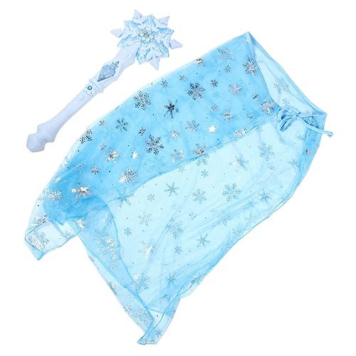 Homoyoyo 1satz Glitzernde Schneeflocken-zauberstab-set Mit Cape Led Cosplay Für Mädchen Kostümzubehör Für Partys Und Fotoshootings Teiligem Set Blaues Zauberstab Und Prinzessinnen-cape Homoyoyo 1satz Glitzernde Schneeflocken-zauberstab-set Mit Cape Led Cosplay Für Mädchen Kostümzubehör Für Partys Und Fotoshootings Teiligem Set Blaues Zauberstab Und Prinzessinnen-cape von Homoyoyo