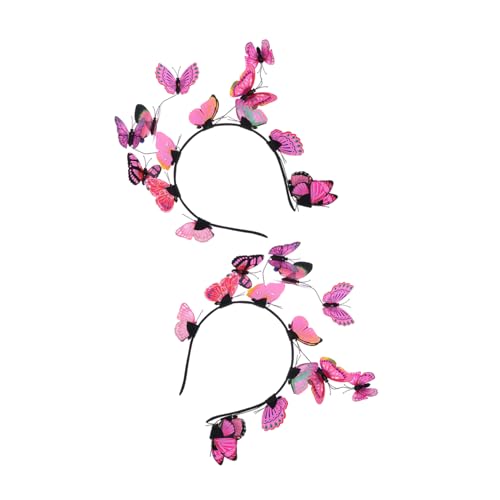 Homoyoyo 2 Stück Band Rosa Für Haarschmuck Krone Fascinator Party Hochzeit Cosplay Monarch Stirnband Mädchen Halloween Fascinators Kopf Schmetterling Frauen Hüte Teehut Und Braut Dame Homoyoyo 2 Stück Band Rosa Für Haarschmuck Krone Fascinator Party Hochzeit Cosplay Monarch Stirnband Mädchen Halloween Fascinators Kopf Schmetterling Frauen Hüte Teehut Und Braut Dame von Homoyoyo