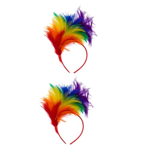 Homoyoyo 2 Stück Feder Stirnband Damen Buntes Leichtes Party Haarband mit Farbiger Plume Eleganter Haarschmuck für Halloween Hochzeit Karneval Mottoparty Teiliges Homoyoyo 2 Stück Feder Stirnband Damen Buntes Leichtes Party Haarband mit Farbiger Plume Eleganter Haarschmuck für Halloween Hochzeit Karneval Mottoparty Teiliges von Homoyoyo