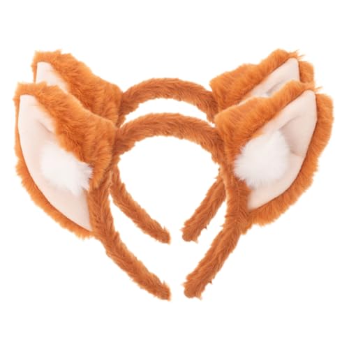Homoyoyo 2 Stück Fuchsohren Stirnband Teilig Plüsch Kopfband für Erwachsene Cosplay Kostüm Party Zubehör Weiches Bequemes Haarreif Accessoire für Karneval Fasching Homoyoyo 2 Stück Fuchsohren Stirnband Teilig Plüsch Kopfband für Erwachsene Cosplay Kostüm Party Zubehör Weiches Bequemes Haarreif Accessoire für Karneval Fasching von Homoyoyo