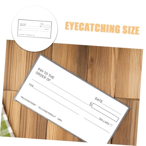 Homoyoyo 2stücke Gefälschte Schecks Wiederverwendbar Trocken Abwischbar Für Präsentationen Preisverleihungen Partys Geburtstage Hochzeiten Spiele Spendenaktionen Homoyoyo 2stücke Gefälschte Schecks Wiederverwendbar Trocken Abwischbar Für Präsentationen Preisverleihungen Partys Geburtstage Hochzeiten Spiele Spendenaktionen von Homoyoyo