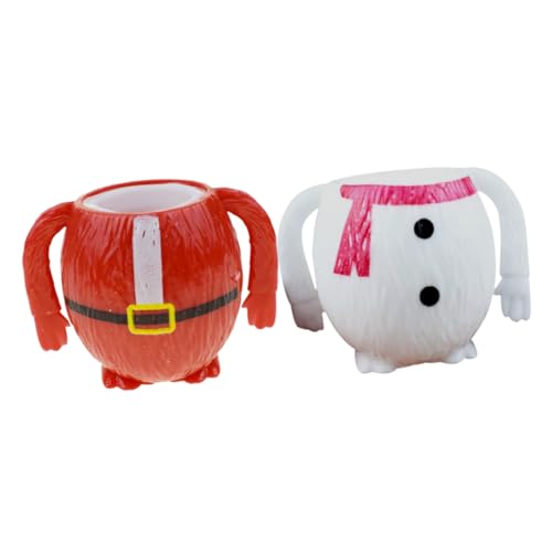 Homoyoyo 2 Stück TPR Weihnachtsmann und Schneemann Stressabbau Kleines Tragbares Weihnachtliches Squeeze Toy für Erwachsene Lustiges für Nikolaus und Weihnachtsfest Homoyoyo 2 Stück TPR Weihnachtsmann und Schneemann Stressabbau Kleines Tragbares Weihnachtliches Squeeze Toy für Erwachsene Lustiges für Nikolaus und Weihnachtsfest von Homoyoyo