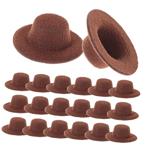 Homoyoyo 20 Stück Mini-Hüte - Mini Sombreros Für Bastelprojekte Und Schwarz Ideal Für Puppenhaus Dekoration Und Kreative Bastelideen Perfekt Für Partys Und Events von Homoyoyo