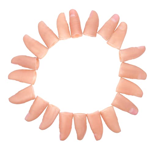 Homoyoyo 20 Stück Silikon Fingerprothesen Für Halloween Zaubertricks - Magische Fake Daumen Und Finger Für Cosplay - Partys Und Festivals Durchmesser 3 cm Spaß Für Groß Und Klein von Homoyoyo