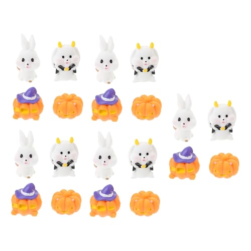 Homoyoyo 20 Stück Teiliges Halloween Miniatur Harzfiguren Mikro Landschaftsdeko mit Kürbis Geist Teufelshase für Halloween Party Tischdekoration Homoyoyo 20 Stück Teiliges Halloween Miniatur Harzfiguren Mikro Landschaftsdeko mit Kürbis Geist Teufelshase für Halloween Party Tischdekoration von Homoyoyo