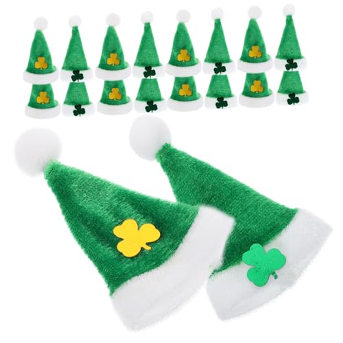 Homoyoyo 20 Stück Teiliges Plüschhüte St Patricks Day Deko Kleine DIY Puppenhüte für Bastelprojekte Partyzubehör und Schmuckherstellung Homoyoyo 20 Stück Teiliges Plüschhüte St Patricks Day Deko Kleine DIY Puppenhüte für Bastelprojekte Partyzubehör und Schmuckherstellung von Homoyoyo