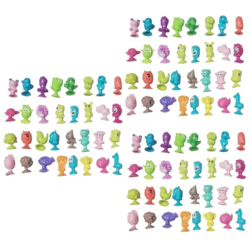 Homoyoyo 24PCS Saugnapf Figuren Set Für – Lustige Mini Monster Spielzeuge Mit Saugnapf - Ideal Für Partys - Geburtstage Und Geschenkideen – Farbenfrohe Tierpuppen Für Unvergesslichen von Homoyoyo