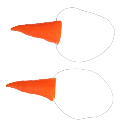 Homoyoyo 2er Set Cosplay Karotten-Nasen Für Schneemann Kostüme - Lange Orange Gefälschte Nase Für Erwachsene Und Ideales Zubehör Für Ostern Und Karneval von Homoyoyo