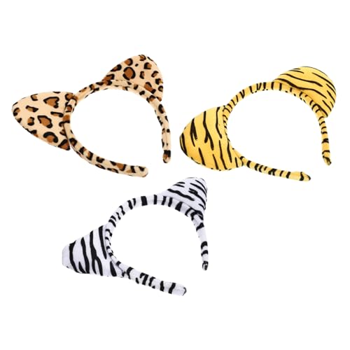 Homoyoyo 3 Stück Teiliges Cartoon Tierohren Haarband Plüsch Haarschmuck Party Kostüm für Halloween Karneval Bühnenauftritt Homoyoyo 3 Stück Teiliges Cartoon Tierohren Haarband Plüsch Haarschmuck Party Kostüm für Halloween Karneval Bühnenauftritt von Homoyoyo