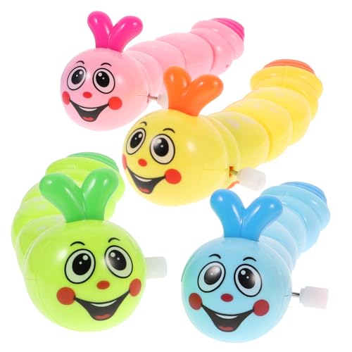 Homoyoyo 4 Stück Aufzieh Raupenspielzeug für Robustes Cartoon Tierspielzeug mit Wackelndem Lustiges für Kleinkinder und Vorschulkinder Homoyoyo 4 Stück Aufzieh Raupenspielzeug für Robustes Cartoon Tierspielzeug mit Wackelndem Lustiges für Kleinkinder und Vorschulkinder von Homoyoyo