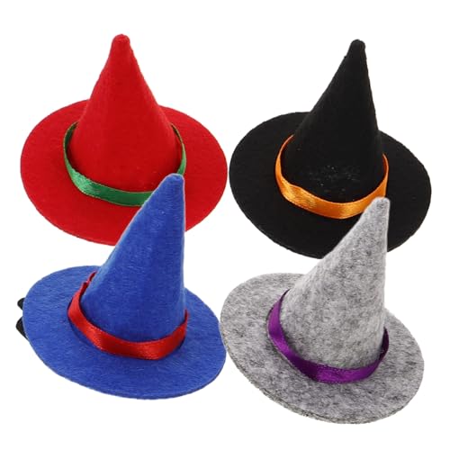 Homoyoyo 4 Stück Teiliges Mini Hexenhut Haarclip Bunte Halloween Haarspangen aus Leichte Haarklammern für Kostüm und Party Komfortabel und Einfach zu Befestigen Vielseitiges Accessoire für Homoyoyo 4 Stück Teiliges Mini Hexenhut Haarclip Bunte Halloween Haarspangen aus Leichte Haarklammern für Kostüm und Party Komfortabel und Einfach zu Befestigen Vielseitiges Accessoire für von Homoyoyo