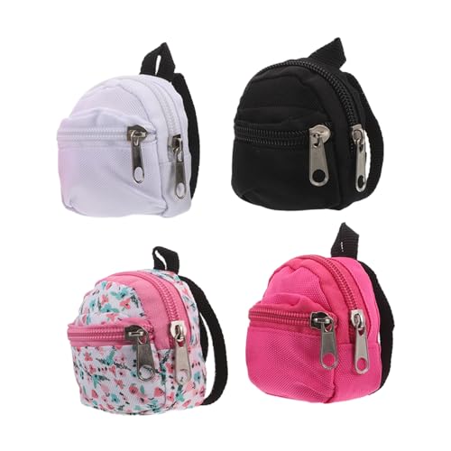 Homoyoyo 4 Stück Teiliges Miniatur Rucksack für Puppen Maßstab Polyester Mini Schulranzen mit Reißverschluss für Rollenspiele DIY Basteln Puppenhaus Deko und Kreatives Homoyoyo 4 Stück Teiliges Miniatur Rucksack für Puppen Maßstab Polyester Mini Schulranzen mit Reißverschluss für Rollenspiele DIY Basteln Puppenhaus Deko und Kreatives von Homoyoyo