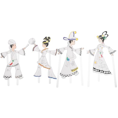 Homoyoyo 4 Stück Teiliges Shadow Puppet Kit DIY Chinesisches Schattenspiel mit Traditionellen Handbemalten Figuren Bastelset für Fördert Feinmotorik und Kulturelles Lernen Homoyoyo 4 Stück Teiliges Shadow Puppet Kit DIY Chinesisches Schattenspiel mit Traditionellen Handbemalten Figuren Bastelset für Fördert Feinmotorik und Kulturelles Lernen von Homoyoyo