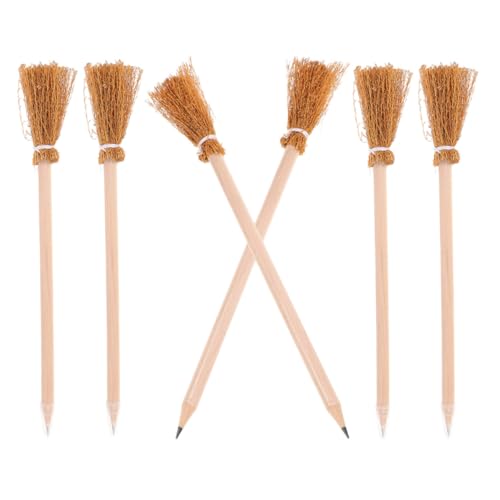 Homoyoyo 6 Stück Hexenbesen Bleistifte Leicht Bruchfest Kreative Schreibstifte Halloween für Künstler Schüler und Bürogebrauch Homoyoyo 6 Stück Hexenbesen Bleistifte Leicht Bruchfest Kreative Schreibstifte Halloween für Künstler Schüler und Bürogebrauch von Homoyoyo