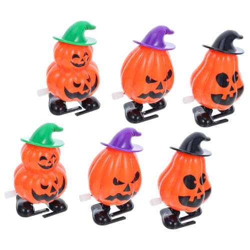 Homoyoyo 6 Stück Teiliges Halloween Wind Up Bunte Laufende Kürbisse mit Grünem und Schwarzem Hut Partygeschenke Halloween Mitgebsel und Geschenkbeutel Füller Homoyoyo 6 Stück Teiliges Halloween Wind Up Bunte Laufende Kürbisse mit Grünem und Schwarzem Hut Partygeschenke Halloween Mitgebsel und Geschenkbeutel Füller von Homoyoyo