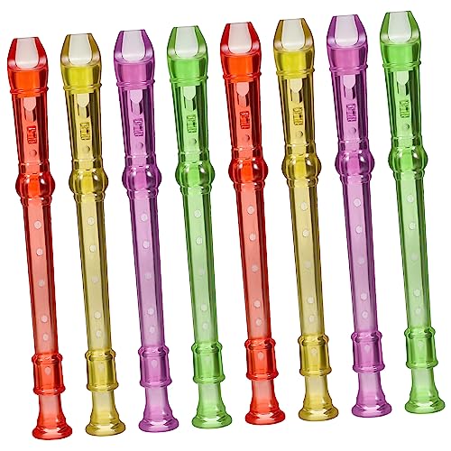 Homoyoyo 8 Stück Mini-Flöten-Set Für – 6 Löcher Kunststoff Flöten Ideal Für Anfänger Und Musiktraining Perfekte Klarinetten Recorder Für Kleine Musiker von Homoyoyo