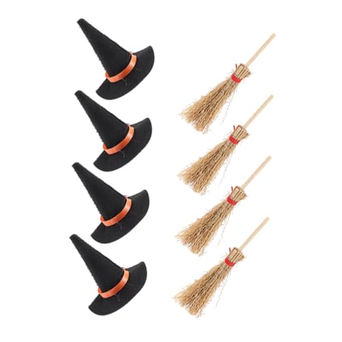 Homoyoyo 8 Stück Teiliges Mini Hexenhut und Besen Filzbezogen Realistische Farben Schwarz Rot Vielseitige Puppenhaus und Halloween Dekoration für DIY Mikrolandschaften Homoyoyo 8 Stück Teiliges Mini Hexenhut und Besen Filzbezogen Realistische Farben Schwarz Rot Vielseitige Puppenhaus und Halloween Dekoration für DIY Mikrolandschaften von Homoyoyo