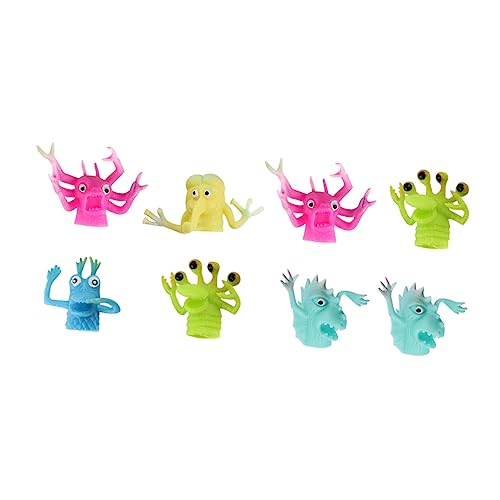 Homoyoyo 8-teilige Fingermonster Handpuppen Für – Weiche Fingerpuppen Aus - Ideal Für Rollenspiele Kreatives Und Lernen Mit Lustigen Monsterfiguren von Homoyoyo