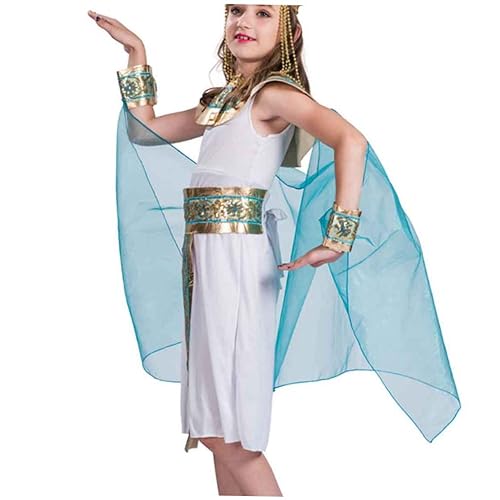 Homoyoyo Cosplay Ägypten Königin Kleidung Kinder Bühnenperformance Kostüm Kinder Rollenspielzubehör Größe L. von Homoyoyo