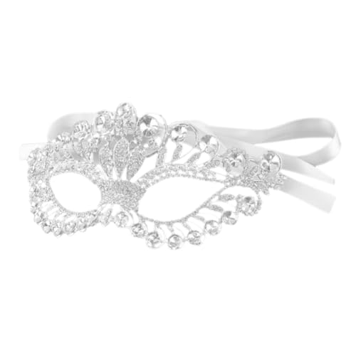 Homoyoyo Dame Halloween-maske Rote Maskerademaske Maskerade-maske Luxus Realistische Menschliche Maske Cat-eye-party Party-verkleidungsmaske Goldene Maskerade Silver Legierung von Homoyoyo