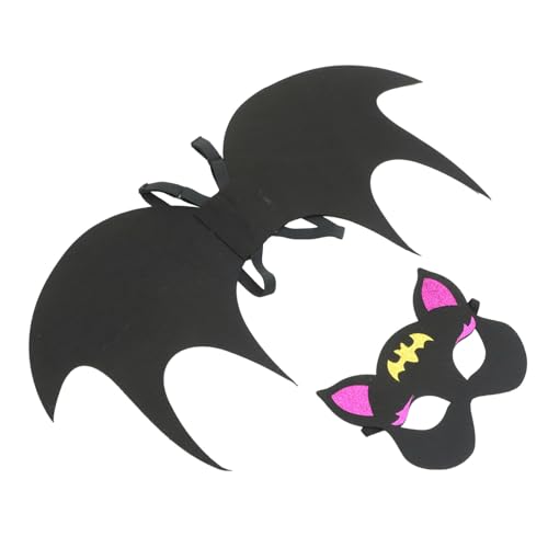 Homoyoyo Fledermaus Kostüm mit Schwarzen Flügeln und Maske Langlebig und Bequem für Halloween Karneval Cosplay und Mottopartys Große Jahre Realistisch und Sicher Homoyoyo Fledermaus Kostüm mit Schwarzen Flügeln und Maske Langlebig und Bequem für Halloween Karneval Cosplay und Mottopartys Große Jahre Realistisch und Sicher von Homoyoyo