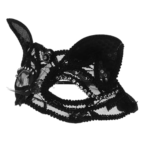 Homoyoyo Fuchs Maske Halloween Masken Halloween-maske Maske Maskerade Masken Spitzenmaske Maskerademaske Maskerademaske Für Mädchen Maskerade-masken Für Frauen Plastik Black von Homoyoyo