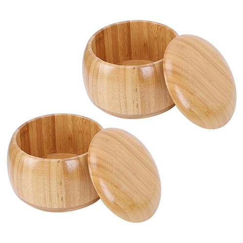 Homoyoyo Go Spiel Aufbewahrungsbehälter Aus Holz – 1 Paar Schalen Für Go Steine - Stilvolle Schachglas Schalen in Khaki - Ideal Für Brettspiel Enthusiasten Und Sammler von Homoyoyo