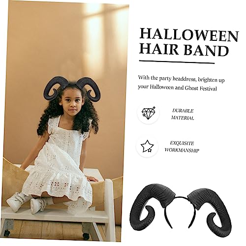 Homoyoyo Halloween Hörner Stirnband Schwarz Kostüm Haarreif für Erwachsene Gruseliges Party Accessoire für Halloween und Geisterfest Leichtes und Sicheres Material Auffälliger Kopfschmuck Homoyoyo Halloween Hörner Stirnband Schwarz Kostüm Haarreif für Erwachsene Gruseliges Party Accessoire für Halloween und Geisterfest Leichtes und Sicheres Material Auffälliger Kopfschmuck von Homoyoyo