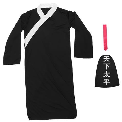 Homoyoyo Halloween Kostüm für Damen und Herren Chinesisches Impermanence Ghost Outfit Klassische Schwarz Weiße Geisterverkleidung Einheitsgröße Bequemes Material Gruseliges Halloween Homoyoyo Halloween Kostüm für Damen und Herren Chinesisches Impermanence Ghost Outfit Klassische Schwarz Weiße Geisterverkleidung Einheitsgröße Bequemes Material Gruseliges Halloween von Homoyoyo
