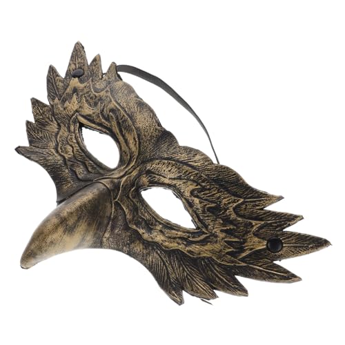 Homoyoyo Halloween-tiermasken Adler Dekoration Schreimaske Maskerade-party- Schädelmasken Gasmaske Pferdekopfmaske Für Festival Kostüm Maskerademaske Pferdemaske Pu- Golden von Homoyoyo