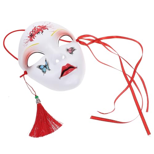 Homoyoyo Handgezeichnete Partymasken Animationsmaske Bastelmasken Zum Dekorieren Skelettparty Gesicht Kostüm Schmücken Rave-maske Partymaske Für Katzen Halloween-maske Gruselig Abs-material von Homoyoyo