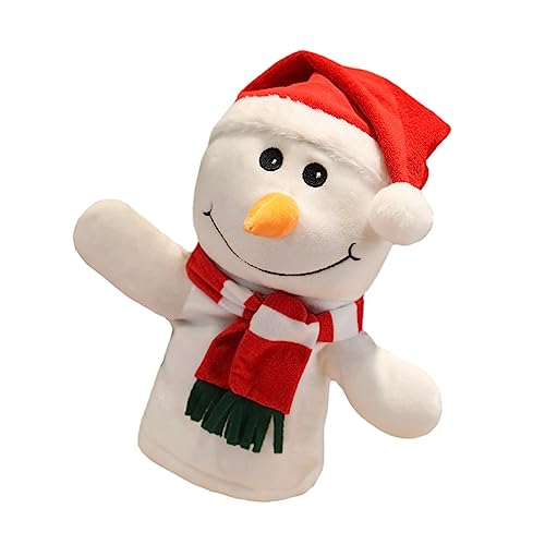 Homoyoyo Handpuppe Schneemann Für – Plüsch Weihnachtsmann Und Schneemann Handpuppen - Ideal Für Weihnachtsfeiern - Und Kreative Spielstunden von Homoyoyo