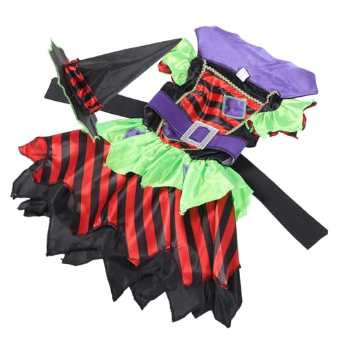 Homoyoyo Hexen Kostüm für Mädchen Halloween Cosplay Outfit mit Hut und Umhang Rotschwarz Gestreiftes Party Kleid Faschingskostüm für Verkleidung für Themenpartys und Rollenspiele Homoyoyo Hexen Kostüm für Mädchen Halloween Cosplay Outfit mit Hut und Umhang Rotschwarz Gestreiftes Party Kleid Faschingskostüm für Verkleidung für Themenpartys und Rollenspiele von Homoyoyo