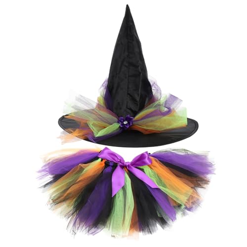 Homoyoyo Hexenkostüm Halloween Zubehör Halbrock mit Hut Atmungsaktiv Hautfreundlich Langlebig Party Festival Kostüm für Mädchen Homoyoyo Hexenkostüm Halloween Zubehör Halbrock mit Hut Atmungsaktiv Hautfreundlich Langlebig Party Festival Kostüm für Mädchen von Homoyoyo