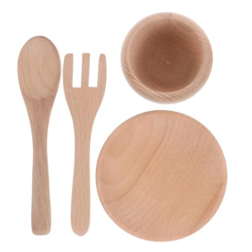 Homoyoyo Holz Kinderküche Spielset Zubehör mit Realistischen Holz Gabeln Besteck Tellern Schalen Montessori Küchen für Kleinkinder Fördert Kreativität und Feinmotorik Homoyoyo Holz Kinderküche Spielset Zubehör mit Realistischen Holz Gabeln Besteck Tellern Schalen Montessori Küchen für Kleinkinder Fördert Kreativität und Feinmotorik von Homoyoyo