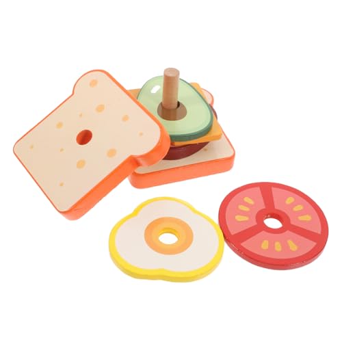 Homoyoyo Holzspielzeug Montessori Sandwich Holzspiel Essen zur Feinmotorik Kreative Fantasie für Kleinkinder und Vorschulkinder Homoyoyo Holzspielzeug Montessori Sandwich Holzspiel Essen zur Feinmotorik Kreative Fantasie für Kleinkinder und Vorschulkinder von Homoyoyo