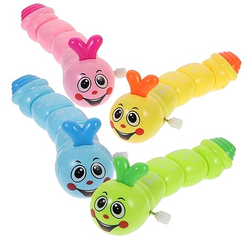 Homoyoyo Kreative Wickelende Raupe Set – 4 Stück Uhrwerk Für - Ideal Als Partygeschenk Oder Kreatives Lernspielzeug Für Kleine Entdecker von Homoyoyo