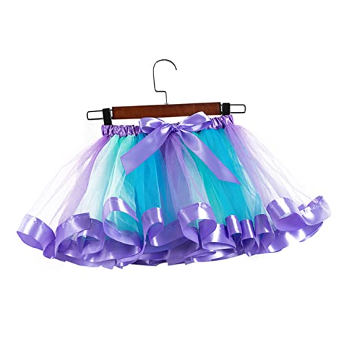 Homoyoyo Mädchen Meerjungfrau Tutu Kleid Mit Glitzer Und Meerjungfrau - Inkl Stirnband Mit Katzenohren Und Tüllblumen - Größe L Ideales Kostüm Für Kleine Prinzessinnen von Homoyoyo