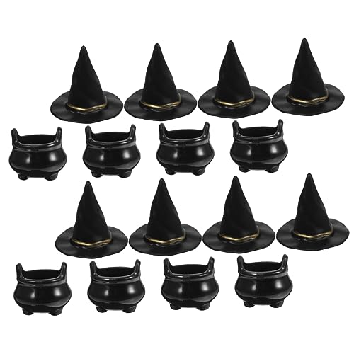 Homoyoyo Mini Hexenhüte Für Halloween - 10 Stück Kleine Dekoration Aus Kunststoff Für Kesseltöpfe - Puppen Und Als Perfekte Halloween Deko Für Partys Und Feiern von Homoyoyo