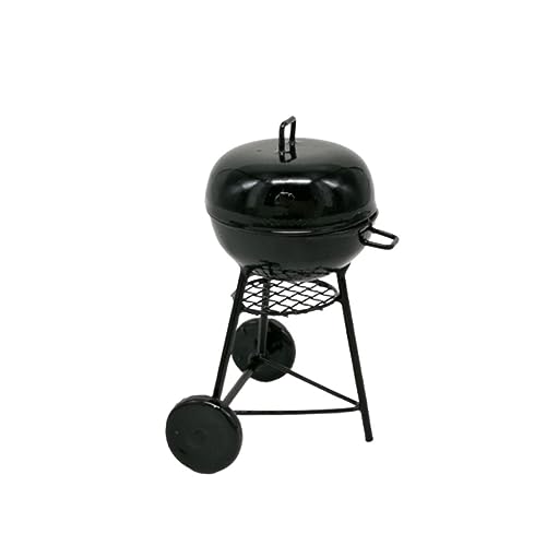 Homoyoyo Miniatur Puppenhaus Grillset Mit Werkzeugen Für Garten Und Küche - Perfekte Dekoration Für Puppenhäuser in Schwarz - Ideal Für Kreative Spielwelten von Homoyoyo