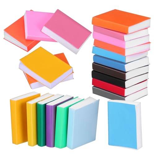 Homoyoyo Miniaturbücher, 32 Stück Miniaturbücher, Dekoratives Kleines Puppenhaus, Bunter Mini-rohling zum Basteln, Puppenhaus-leseraumzubehör Homoyoyo Miniaturbücher, 32 Stück Miniaturbücher, Dekoratives Kleines Puppenhaus, Bunter Mini-rohling zum Basteln, Puppenhaus-leseraumzubehör von Homoyoyo