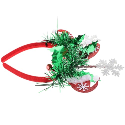 Homoyoyo Neujahrs-Stirnband 2025 Weihnachtsbaum-Haar-Stirnband Für Frauen Und Mädchen Feiertagsparty-Zubehör Niedliche Weihnachts-Kopfbedeckung Für Weihnachtsfeier-Dekorationen von Homoyoyo